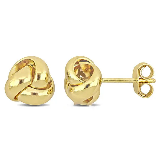 Earrings JMS always Original AMOUR Love Knot Earrings In 14K Yellow Gold