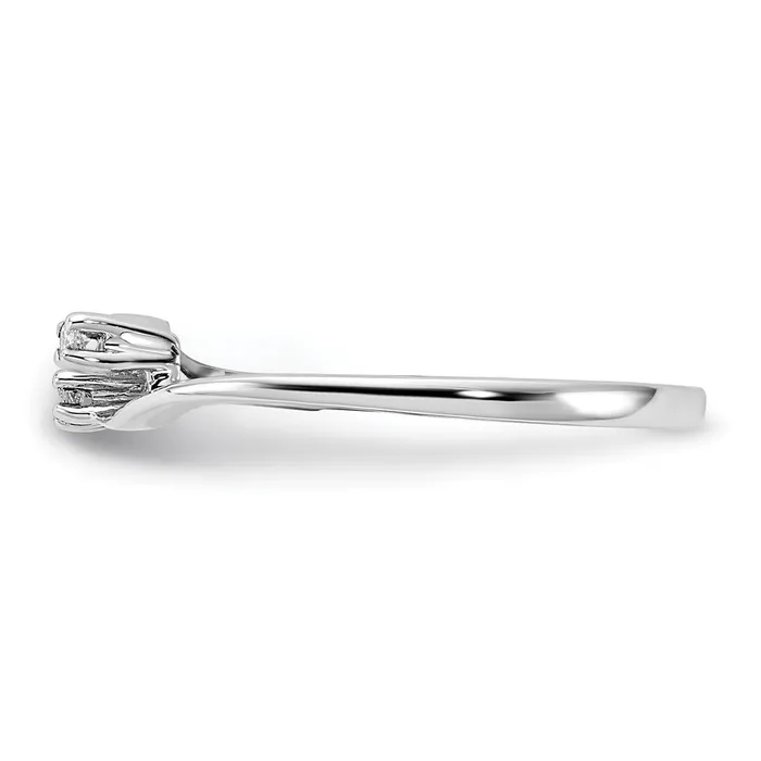 Goldiacom 14k White Gold VS Real Diamond ring Rings