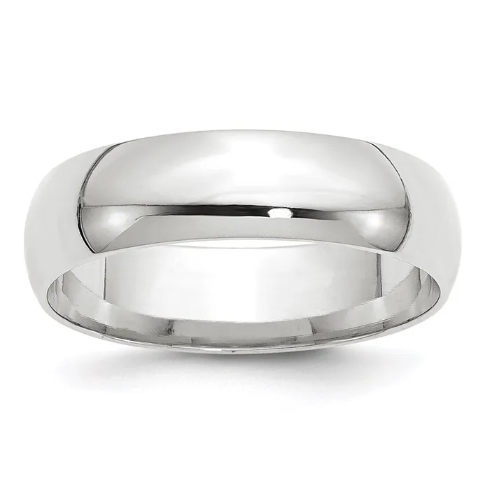 Goldia Rings Solid 14K White Gold 6mm Light Weight Comfort Fit MensWomens Wedding Band Ring Size 7 Goldia Rings Solid 14K White Gold 6mm Light Weight Comfort Fit MensWomens Wedding Band Ring Size 7