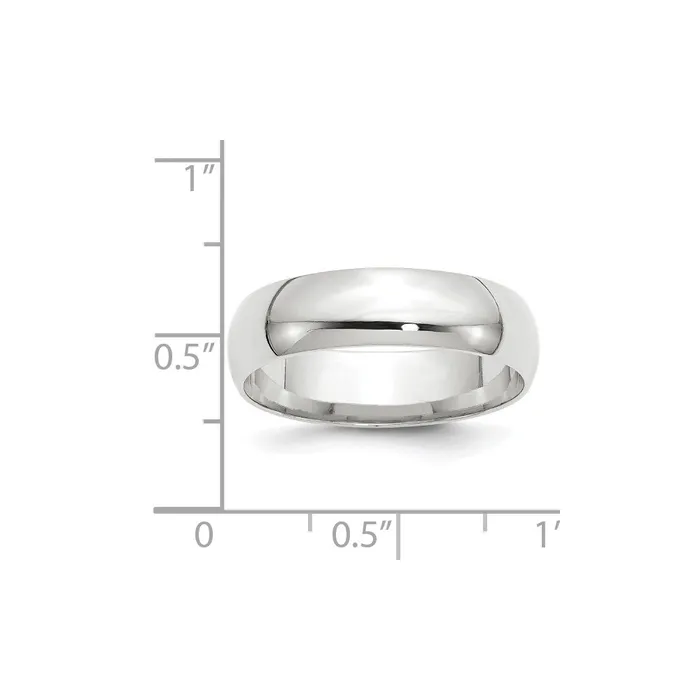 Goldia Rings Solid 14K White Gold 6mm Light Weight Comfort Fit MensWomens Wedding Band Ring Size 7 Goldia Rings Solid 14K White Gold 6mm Light Weight Comfort Fit MensWomens Wedding Band Ring Size 7