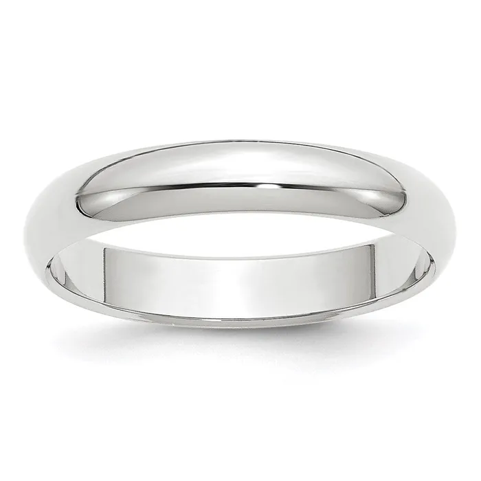 Goldia Rings Solid 14K Yellow Gold White Gold 4mm HalfRound MensWomens Wedding Band Ring Size 5 Goldia Rings Solid 14K Yellow Gold White Gold 4mm HalfRound MensWomens Wedding Band Ring Size 5