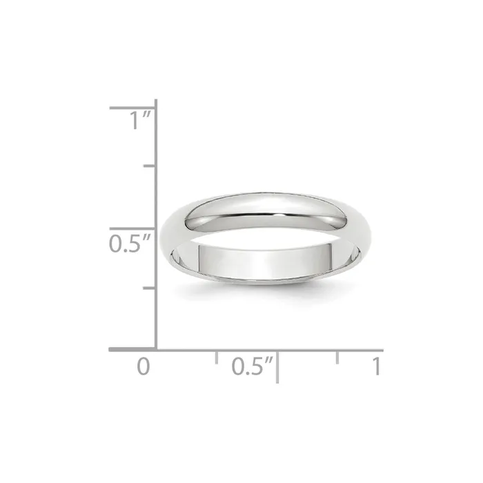 Goldia Rings Solid 14K Yellow Gold White Gold 4mm HalfRound MensWomens Wedding Band Ring Size 5 Goldia Rings Solid 14K Yellow Gold White Gold 4mm HalfRound MensWomens Wedding Band Ring Size 5