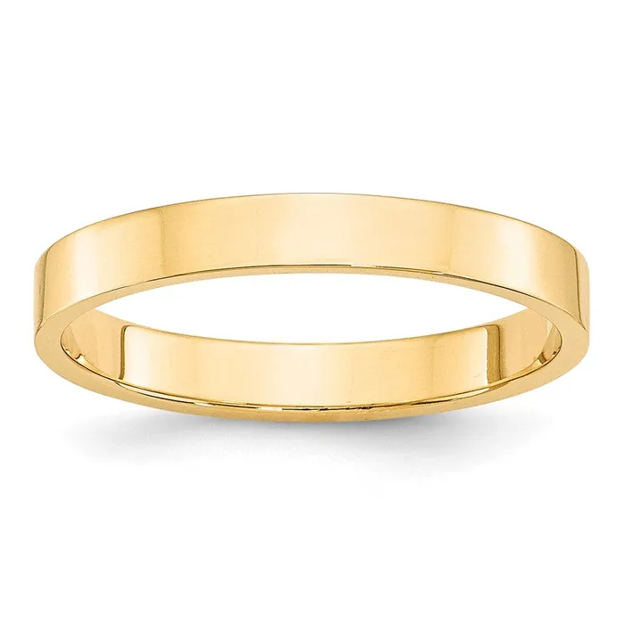 Goldia Rings Solid 18K Yellow Gold 3mm Light Weight Flat MensWomens Wedding Band Ring Size 95 Goldia Rings Solid 18K Yellow Gold 3mm Light Weight Flat MensWomens Wedding Band Ring Size 95