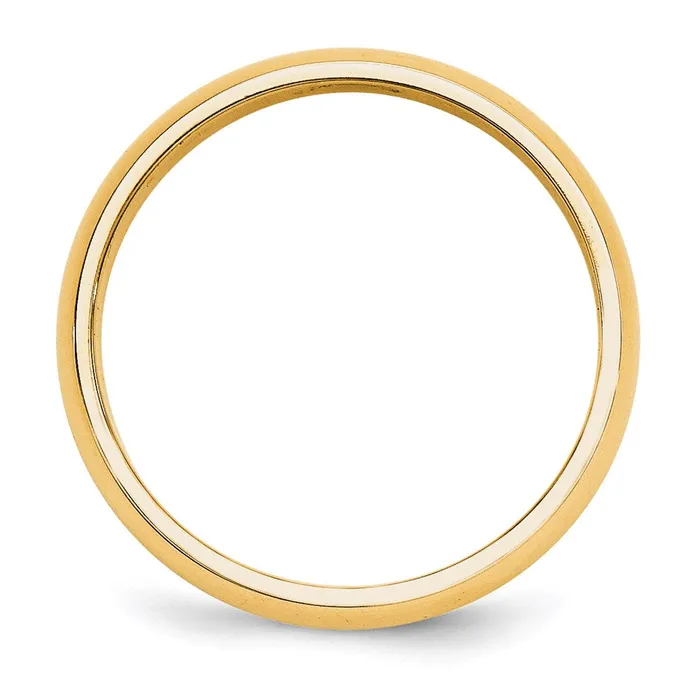 Goldia Rings Solid 18K Yellow Gold 5mm HalfRound Wedding MensWomens Wedding Band Ring Size 7 Goldia Rings Solid 18K Yellow Gold 5mm HalfRound Wedding MensWomens Wedding Band Ring Size 7