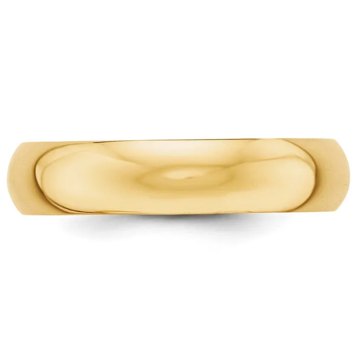 Goldia Rings Solid 18K Yellow Gold 5mm HalfRound Wedding MensWomens Wedding Band Ring Size 7 Goldia Rings Solid 18K Yellow Gold 5mm HalfRound Wedding MensWomens Wedding Band Ring Size 7