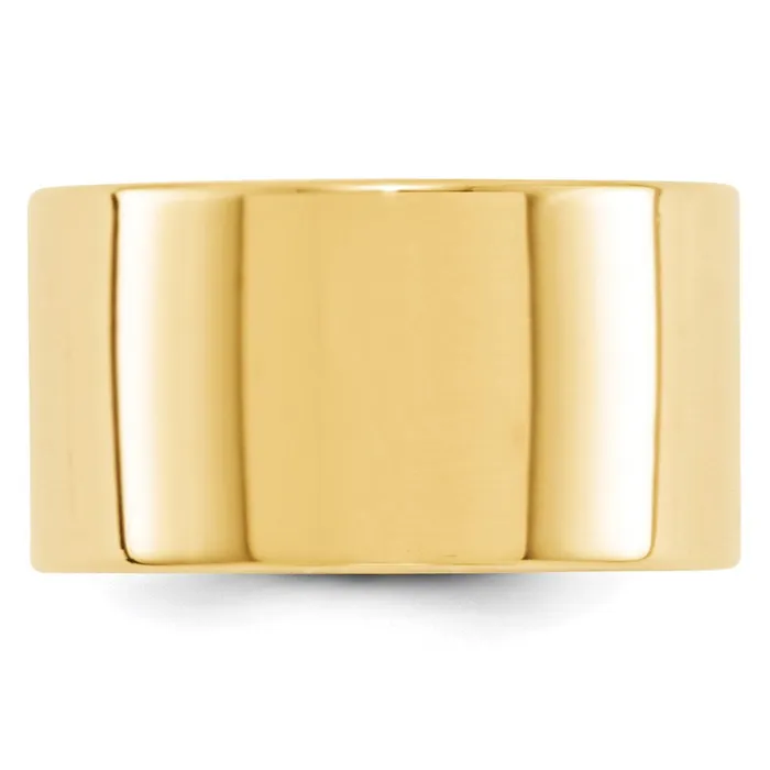 Rings Goldia Solid 10K Yellow Gold 12mm Light Weight Flat MensWomens Wedding Band Ring Size 10 Rings Goldia Solid 10K Yellow Gold 12mm Light Weight Flat MensWomens Wedding Band Ring Size 10