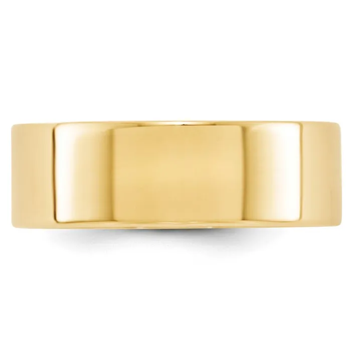 Rings Goldia Solid 10K Yellow Gold 7mm Light Weight Flat MensWomens Wedding Band Ring Size 5 Rings Goldia Solid 10K Yellow Gold 7mm Light Weight Flat MensWomens Wedding Band Ring Size 5