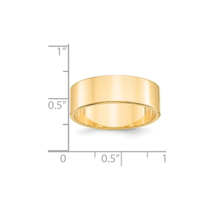 Rings Goldia Solid 10K Yellow Gold 7mm Light Weight Flat MensWomens Wedding Band Ring Size 5 Rings Goldia Solid 10K Yellow Gold 7mm Light Weight Flat MensWomens Wedding Band Ring Size 5