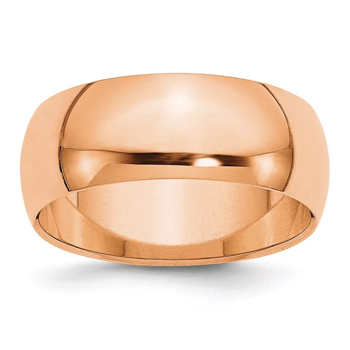 Rings Goldia Solid 10K Yellow Gold Rose Gold 8mm HalfRound Wedding MensWomens Wedding Band Ring Size 12 Rings Goldia Solid 10K Yellow Gold Rose Gold 8mm HalfRound Wedding MensWomens Wedding Band Ring Size 12