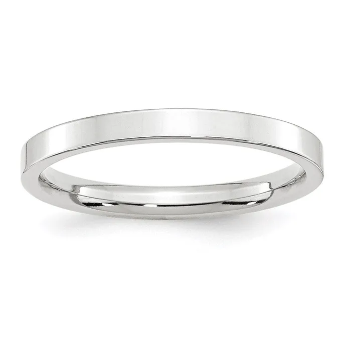 Rings Goldia Solid 14K White Gold 25mm Standard Flat Comfort Fit MensWomens Wedding Band Ring Size 11 Rings Goldia Solid 14K White Gold 25mm Standard Flat Comfort Fit MensWomens Wedding Band Ring Size 11