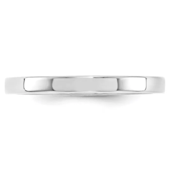 Rings Goldia Solid 14K White Gold 25mm Standard Flat Comfort Fit MensWomens Wedding Band Ring Size 11 Rings Goldia Solid 14K White Gold 25mm Standard Flat Comfort Fit MensWomens Wedding Band Ring Size 11