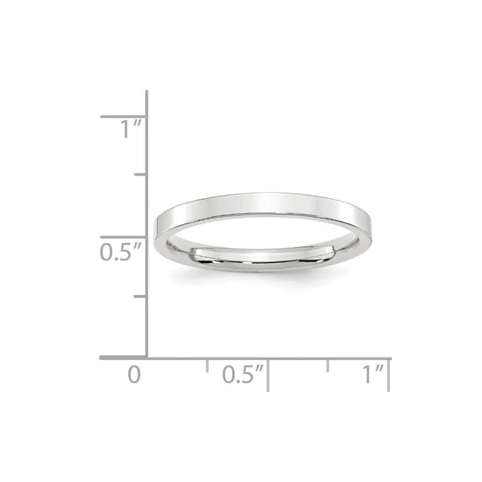 Rings Goldia Solid 14K White Gold 25mm Standard Flat Comfort Fit MensWomens Wedding Band Ring Size 11 Rings Goldia Solid 14K White Gold 25mm Standard Flat Comfort Fit MensWomens Wedding Band Ring Size 11