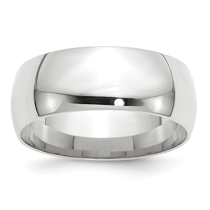 Rings Goldia Solid 18K White Gold 8mm Light Weight Comfort Fit MensWomens Wedding Band Ring Size 10 Rings Goldia Solid 18K White Gold 8mm Light Weight Comfort Fit MensWomens Wedding Band Ring Size 10
