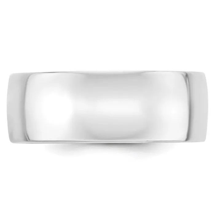 Rings Goldia Solid 18K White Gold 8mm Light Weight Comfort Fit MensWomens Wedding Band Ring Size 10 Rings Goldia Solid 18K White Gold 8mm Light Weight Comfort Fit MensWomens Wedding Band Ring Size 10
