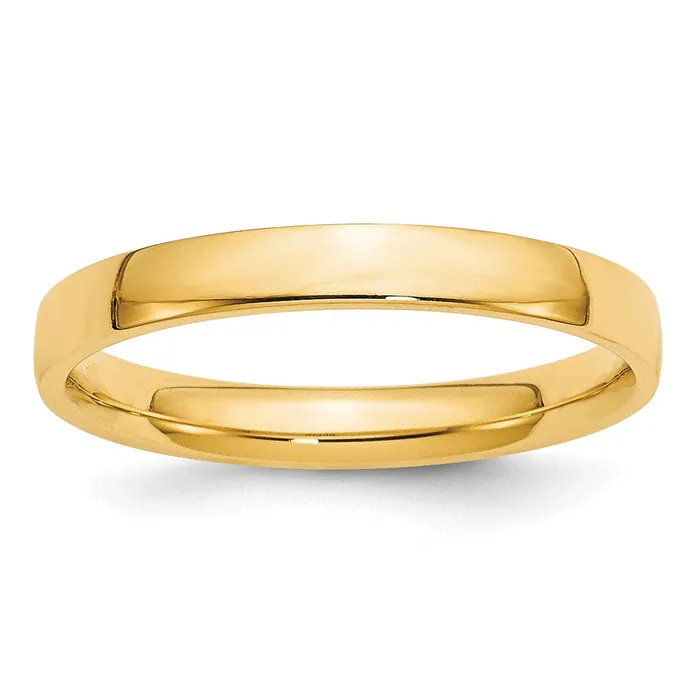 Rings Goldia Solid 18K Yellow Gold 3mm Light Weight Comfort Fit MensWomens Wedding Band Ring Size 6 Rings Goldia Solid 18K Yellow Gold 3mm Light Weight Comfort Fit MensWomens Wedding Band Ring Size 6