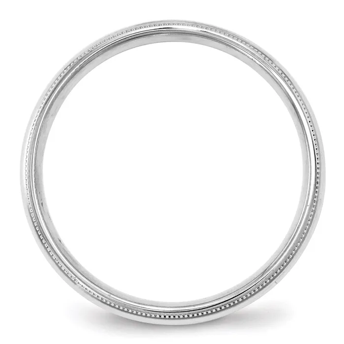 Solid 14K White Gold 4mm Milgrain Comfort Fit MensWomens Wedding Band Ring Size 12 Goldia Rings Solid 14K White Gold 4mm Milgrain Comfort Fit MensWomens Wedding Band Ring Size 12 Goldia Rings