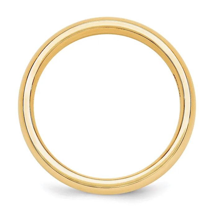 Solid 18K Yellow Gold 5mm Comfort Fit MensWomens Wedding Band Ring Size 75 Goldia Rings Solid 18K Yellow Gold 5mm Comfort Fit MensWomens Wedding Band Ring Size 75 Goldia Rings