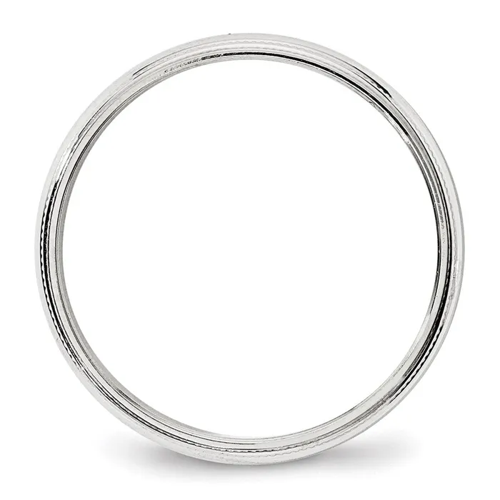 Solid 18K Yellow Gold White Gold 4mm Milgrain MensWomens Wedding Band Ring Size 95 Goldia Rings Solid 18K Yellow Gold White Gold 4mm Milgrain MensWomens Wedding Band Ring Size 95 Goldia Rings