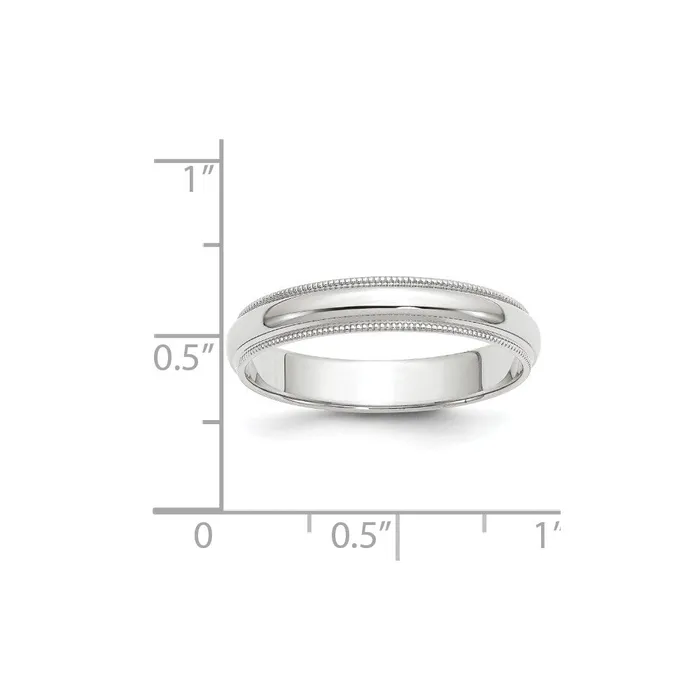 Solid 18K Yellow Gold White Gold 4mm Milgrain MensWomens Wedding Band Ring Size 95 Goldia Rings Solid 18K Yellow Gold White Gold 4mm Milgrain MensWomens Wedding Band Ring Size 95 Goldia Rings