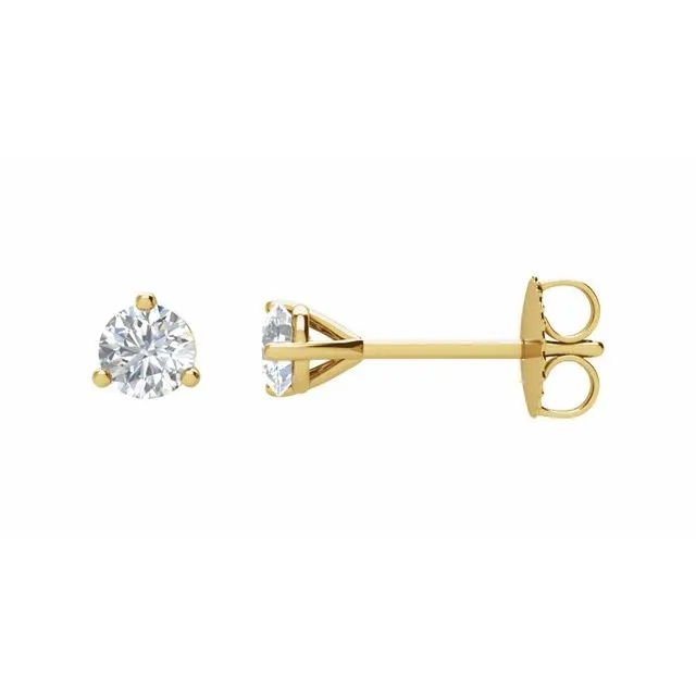 14K Yellow Gold 13 CTW Natural Diamond Stud Earrings TreasureFineJewelers Earrings