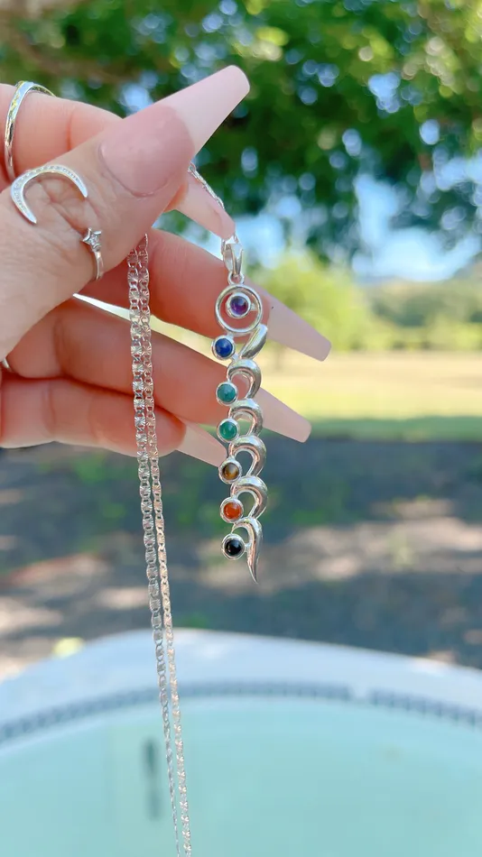 7 Chakra Healing Necklace MP Jewelry Necklaces