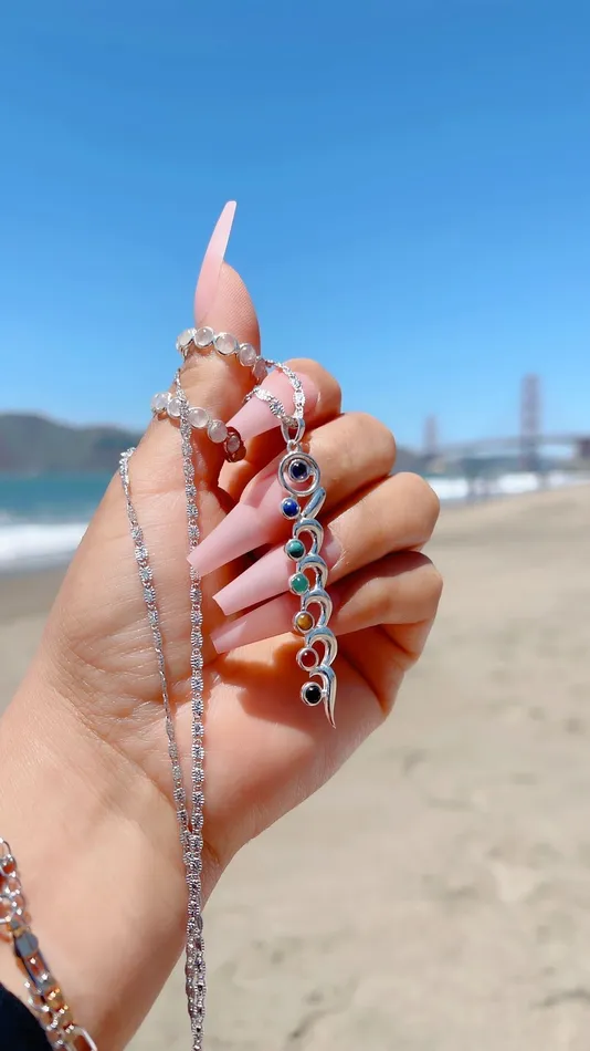 7 Chakra Healing Necklace MP Jewelry Necklaces