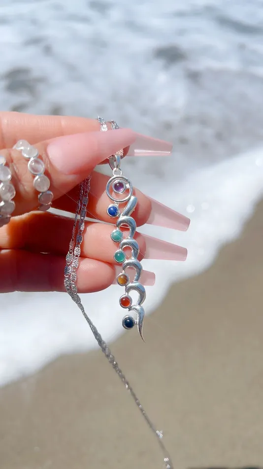 7 Chakra Healing Necklace MP Jewelry Necklaces