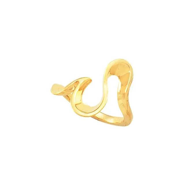 TreasureFineJewelers Rings 14K Yellow Freeform Ring