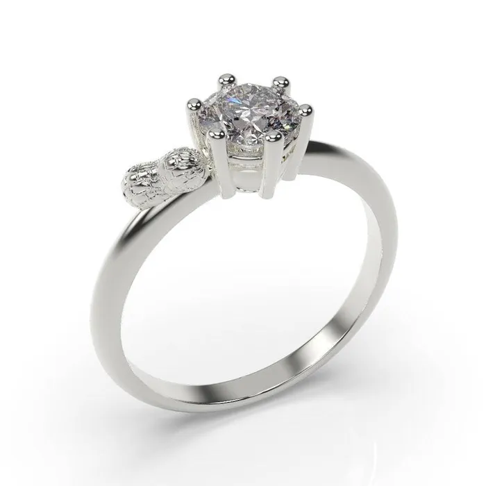 Peanut Engagement Ring Peanut Ring White Gold MyUniqueRing Rings
