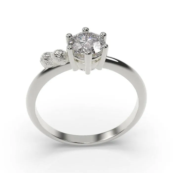 Peanut Engagement Ring Peanut Ring White Gold MyUniqueRing Rings