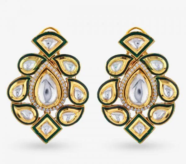 Earrings PRERTO ECOMMERCE PRIVATE LIMITED Diti Kundan Earrings