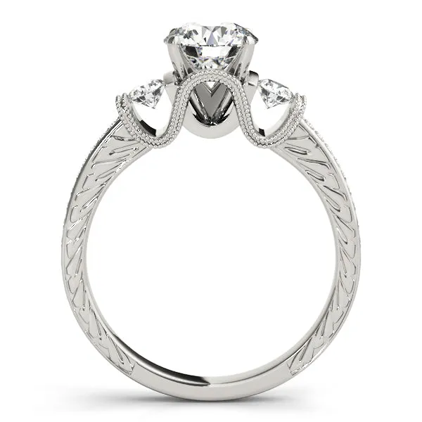 Overnight Mountings Bridal Rings Three Stone Diamond Engagement Ring