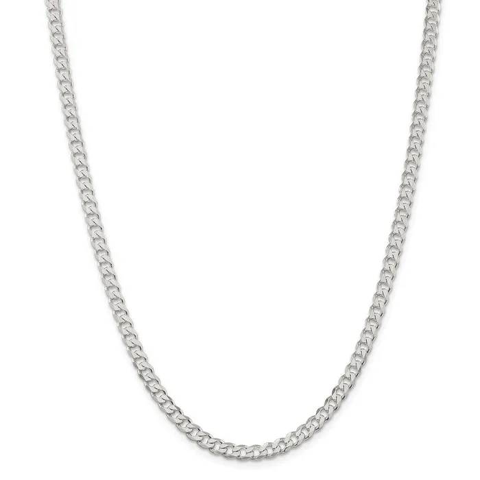 Rings Sterling Silver 45mm Curb ChainWBCQCB12036 WB Choice Jewelry