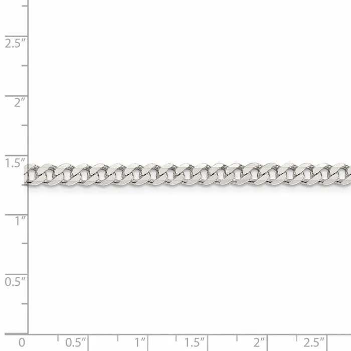 Rings Sterling Silver 45mm Curb ChainWBCQCB12036 WB Choice Jewelry