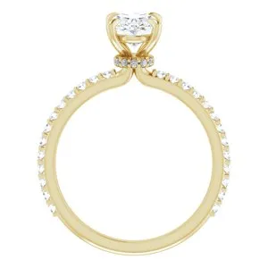 Rings WB Choice Jewelry 14K Yellow 8x6 mm Oval Forever One Moissanite 13 CTW Diamond Engagement Ring 653388666PSTWBC Rings WB Choice Jewelry 14K Yellow 8x6 mm Oval Forever One Moissanite 13 CTW Diamond Engagement Ring 653388666PSTWBC