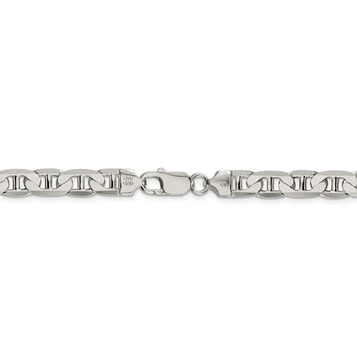 Rings WB Choice Jewelry Sterling Silver 7mm Flat Anchor ChainWBCQAN20028