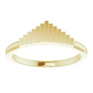 WB Choice Jewelry Rings 14K Yellow Geometric Stackable Ring 51855102PSTWBC WB Choice Jewelry Rings 14K Yellow Geometric Stackable Ring 51855102PSTWBC