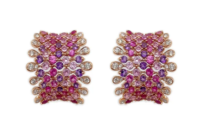 Earrings 18kt Gold Royal Gemset Diamonds Albert Hern Earrings