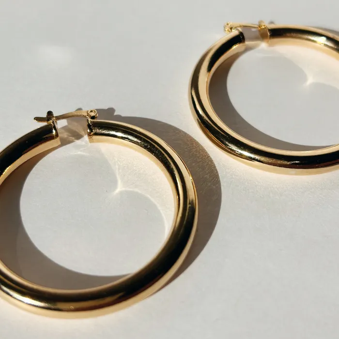 Your Favorite Gold Hoops Truly Blessed Jewels Earrings