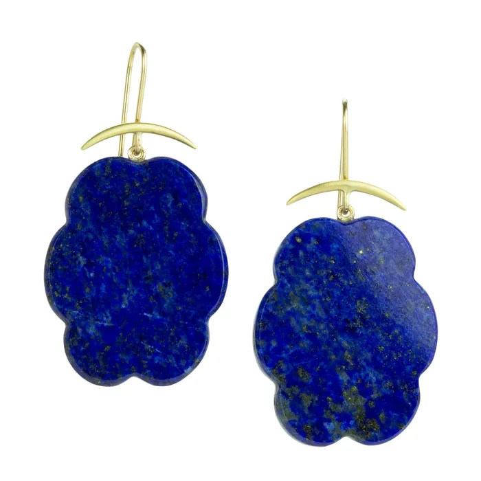 Earrings Gabriella Kiss 18k Lapis Cloud Drop Earrings