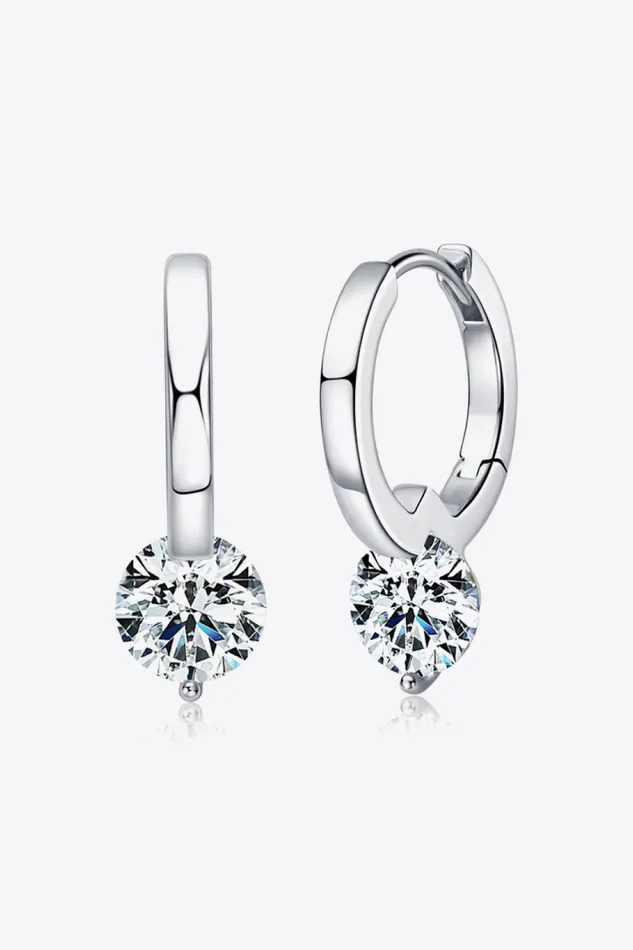 Earrings Trendsi 2 Carat Moissanite 925 Sterling Silver Drop Earrings