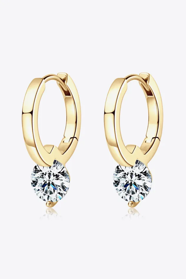 Earrings Trendsi 2 Carat Moissanite 925 Sterling Silver Drop Earrings