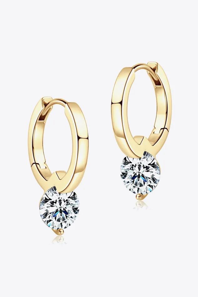 Earrings Trendsi 2 Carat Moissanite 925 Sterling Silver Drop Earrings