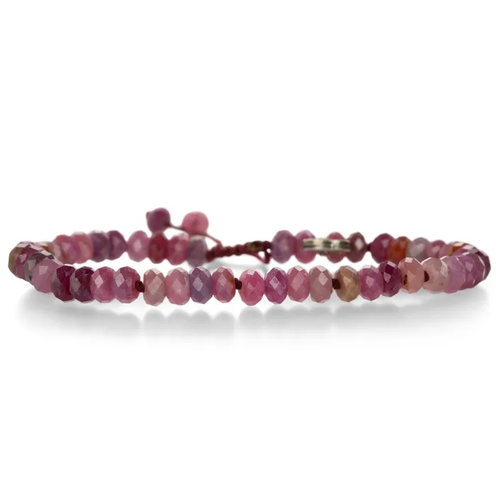 Faceted 6mm Ruby Bead Bracelet Joseph Brooks Bracelets