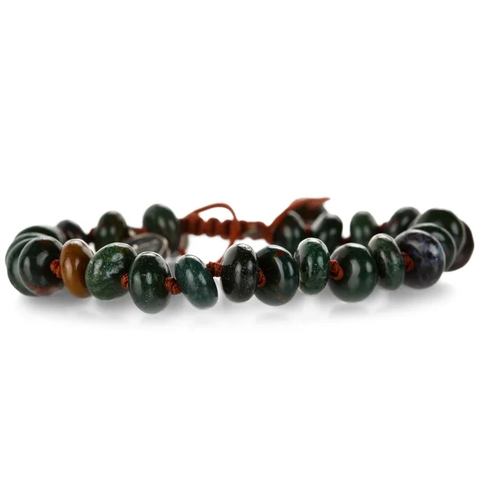 Joseph Brooks Bracelets Smooth 8mm Bloodstone Bead Bracelet