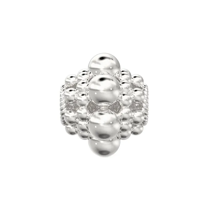 Rings Jalvi Co 750mm Designer Round Sphere Design Solid Yellow Gold Spacer Beads