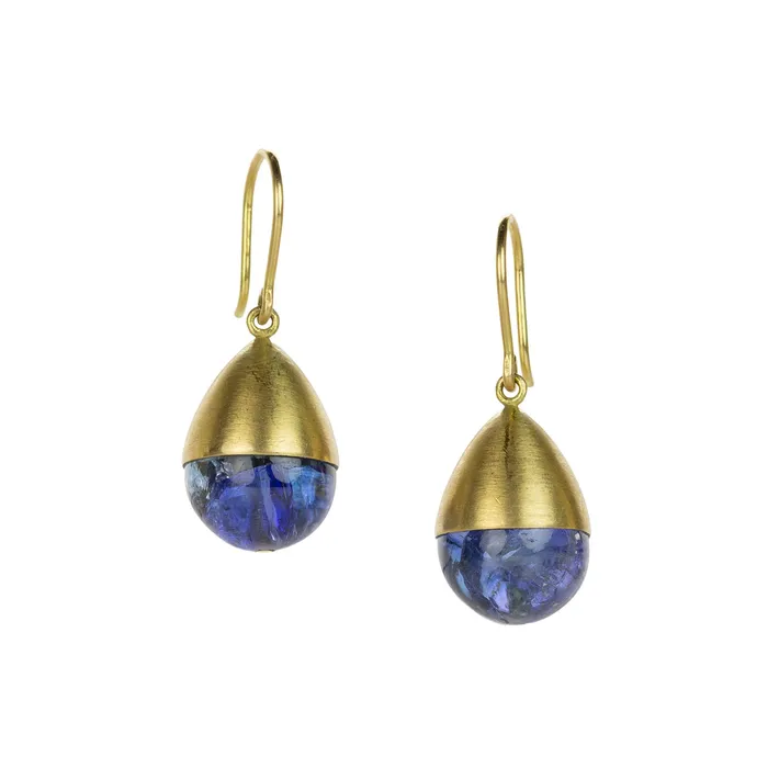 Tanzanite Buoy Drop Earrings Mallary Marks Earrings