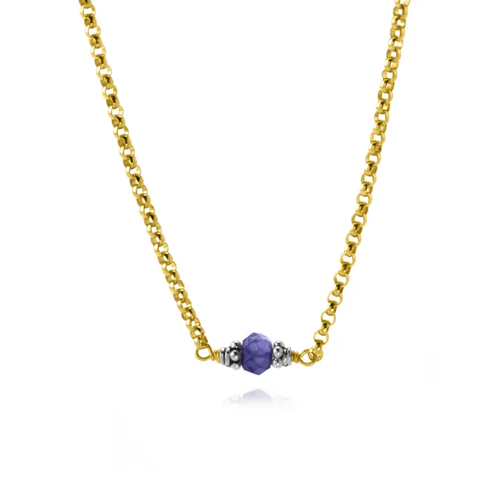Elisa Ilana Iolite Petite Necklace Necklaces