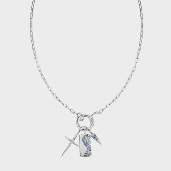 Necklaces Ania Haie Pop Charms Silver Mini Link Charm Chain Connector Necklace