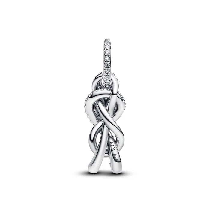 Pandora Pandora Pav Infinity Knot Dangle Charm Charm Necklaces